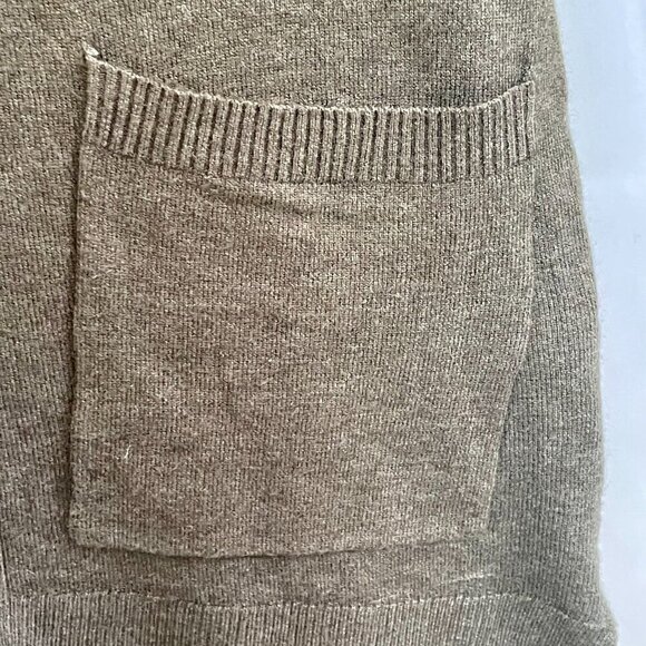 NWT Pink Clover Open Front Patch Pocket Cardigan Moss Green Neutral Size Small - Picture 7 of 12